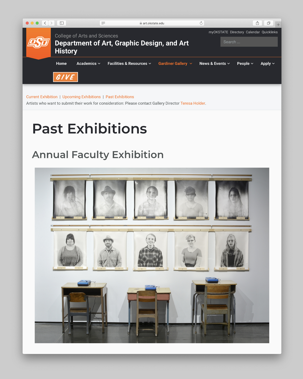 Faculty Exhibition at Oklahoma State University